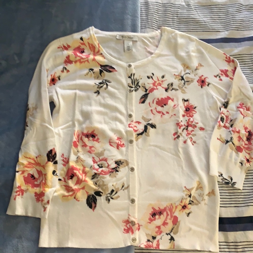 WBHM button down sweater